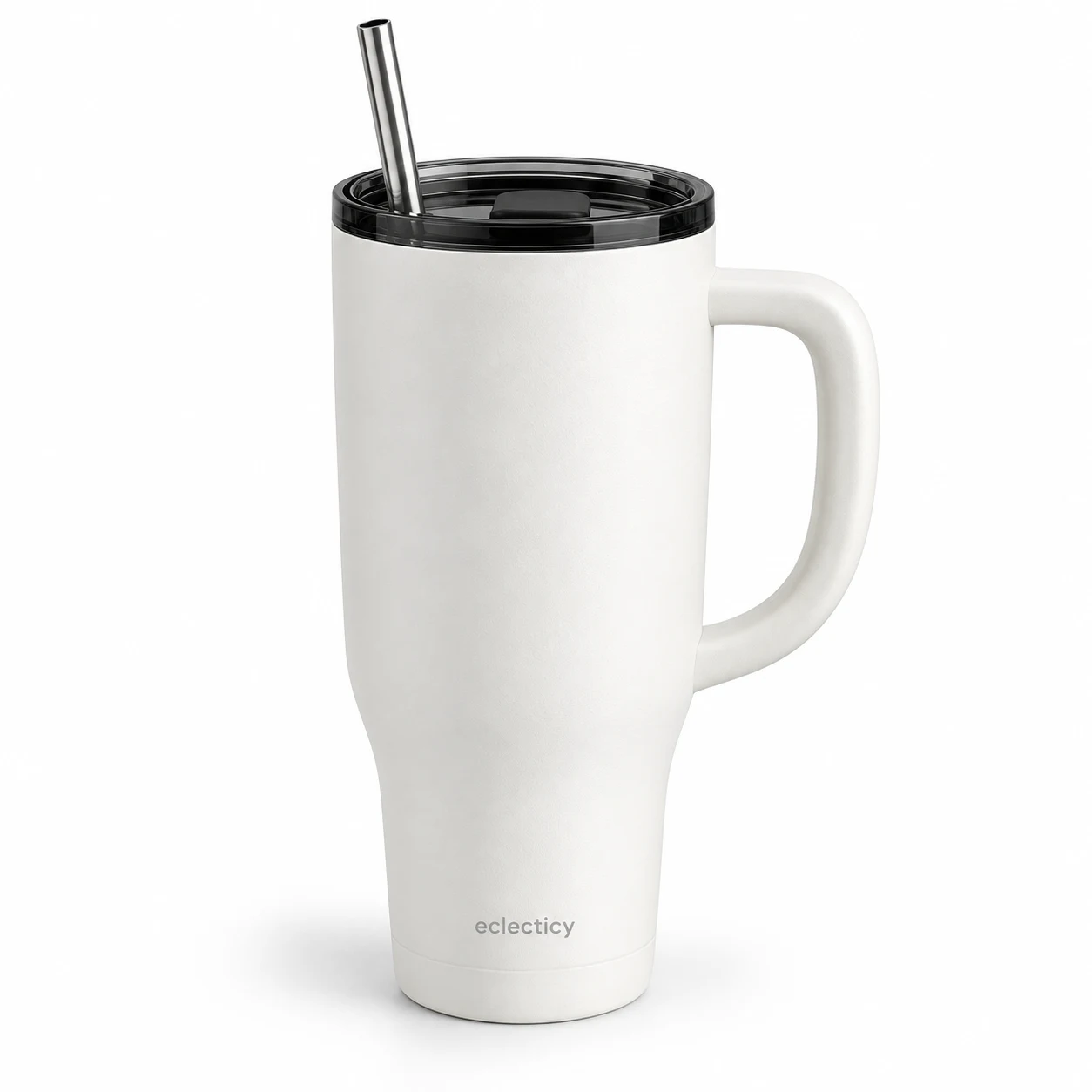 Arc Handle Tumbler — Chalk White, 30 oz
