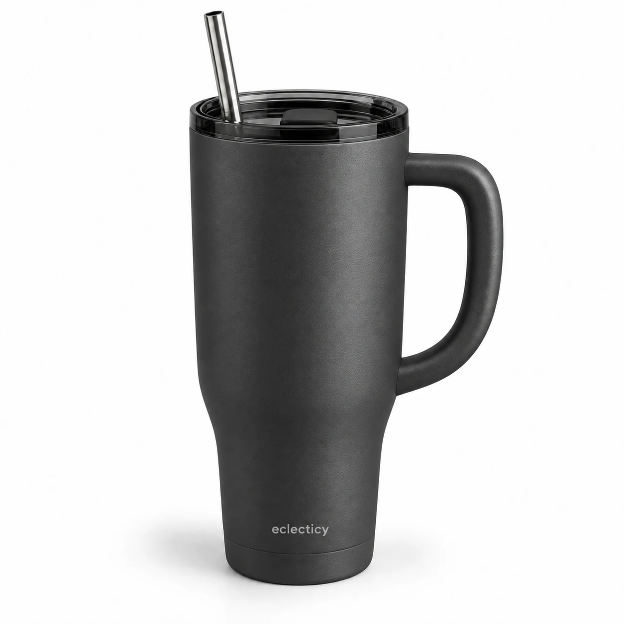 Arc Handle Tumbler — Graphite Black, 30 oz