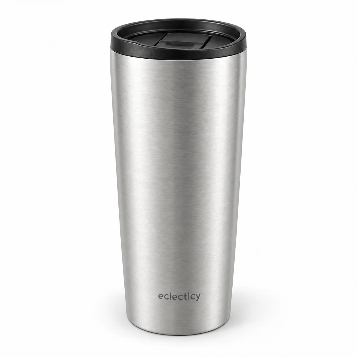 Daily Desk Tumbler — Brushed Silver, 20 oz